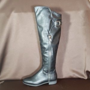 Tall Over the Knee Black Boots